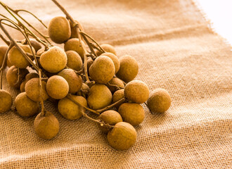 Wall Mural - Close up Longan fruit , Chiangmai Thailand