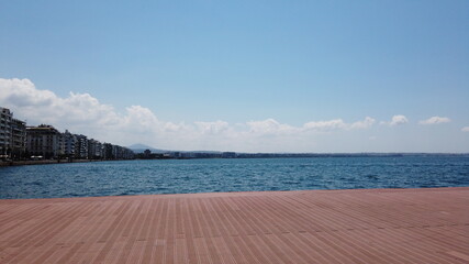 Clip of the port and seafront of Thessaloniki in Greece