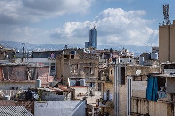 Wall Mural - View on the Sin el Fil, suburbs of Beirut, capital of Lebanon