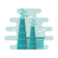 Wall Mural - factory chimneys