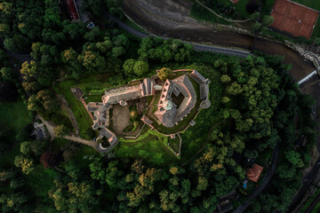 Wall Mural - Frydlant castle is located in the north of the historic Bohemia region, close to the border with Poland. It is situated in the northern foothills.