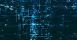 © Yuriy - Abstract digital network data background, 3D rendering illustration