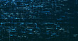 © Yuriy - Abstract digital network data background, 3D rendering illustration