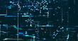 © Yuriy - Abstract digital network data background, 3D rendering illustration