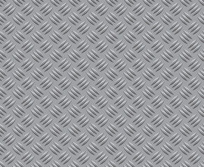 A floor pattern diamond plate metal steel background seamless texture