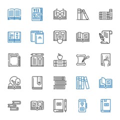 Wall Mural - novel icons set