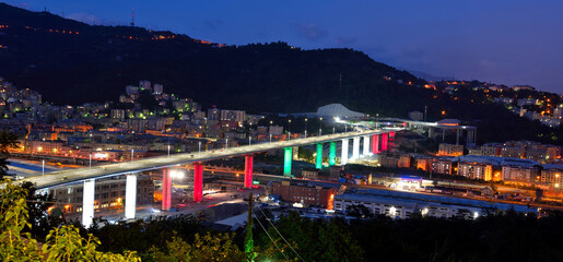 inauguration of the new highway bridge in genoa on 3 august 2020 will be called san giorgio