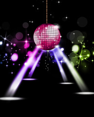 Canvas Print - disco music ball