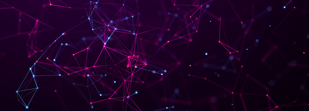 digital technology background. network connection dots and lines. futuristic background for presenta