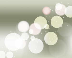 Poster - Bokeh style of abstract circles of blur glow spark lights on light brown grey mesh gradient background