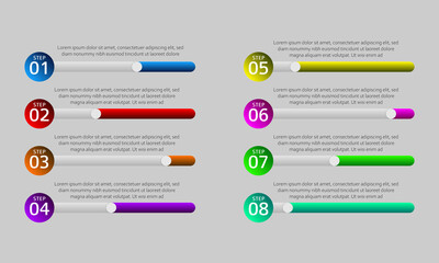 Poster - Vector Infographic design. Eps 10. Can be used for diagram, banner, number options, workflow layout, step up options or web design