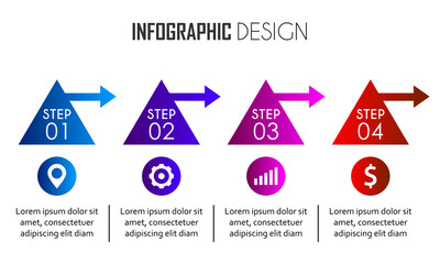 Poster - Vector Infographic design. Eps 10. Can be used for diagram, banner, number options, workflow layout, step up options or web design