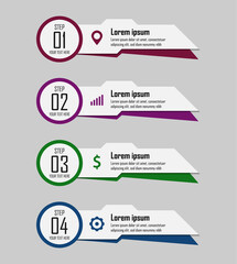Poster - Vector Infographic design. Eps 10. Can be used for diagram, banner, number options, workflow layout, step up options or web design
