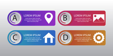 Poster - Vector Infographic design. Eps 10. Can be used for diagram, banner, number options, workflow layout, step up options or web design