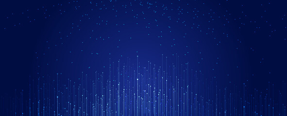 Wall Mural - Abstract background of dotted lines, starry sky, big data concept.