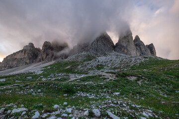 Tre cime di Lavaredo. Trentino Alto Adige. Italia