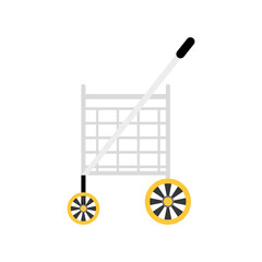 Poster - Isolated shopping cart icon. Market cart icon - Vector