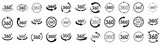 Fototapeta  - 360 Degrees View Vector set. Signs with arrows to indicate the rotation or panoramas to 360 degrees. Vector icon symbol. Vector illustration.
