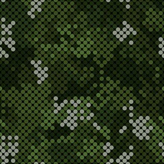 Texture military camouflage seamless pattern. Abstract army vector illustration