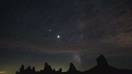 Poster - Milky Way above Trona Pinnacles, California