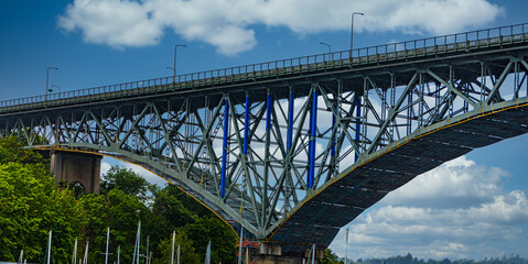 Poster - Green Trestle Bridge Over Puget Sound