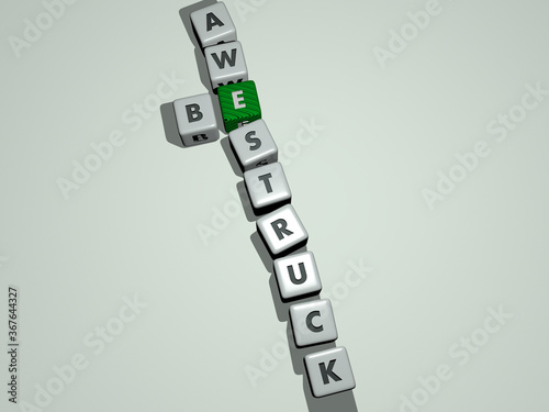 Cuadros en Lienzo beauty: be awestruck combined by dice letters and color crossing for the related