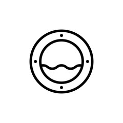 Poster - Window, view, sea icon. Simple line, outline vector elements of pirate icons for ui and ux, website or mobile application