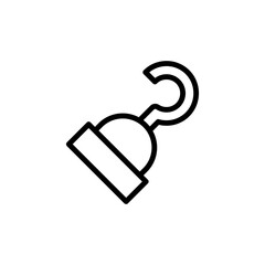 Poster - Hand icon. Simple line, outline vector elements of pirate icons for ui and ux, website or mobile application