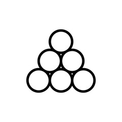 Poster - Balls, weapon icon. Simple line, outline vector elements of pirate icons for ui and ux, website or mobile application