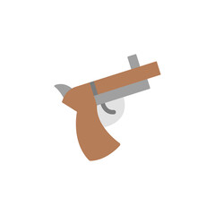 Poster - Gun, weapon icon. Simple color vector elements of pirate icons for ui and ux, website or mobile application