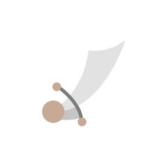 Poster - Knife, sword icon. Simple color vector elements of pirate icons for ui and ux, website or mobile application