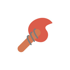 Poster - Fire icon. Simple color vector elements of pirate icons for ui and ux, website or mobile application