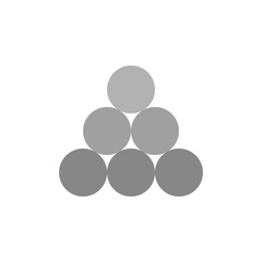 Poster - Balls, weapon icon. Simple color vector elements of pirate icons for ui and ux, website or mobile application