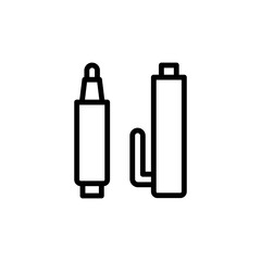 Poster - Marker, tattoo icon. Simple line, outline vector elements of tattooing icons for ui and ux, website or mobile application