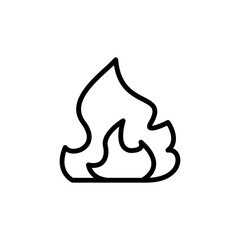 Poster - Fire, tattoo icon. Simple line, outline vector elements of tattooing icons for ui and ux, website or mobile application