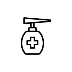 Poster - Disinfection, tattoo icon. Simple line, outline vector elements of tattooing icons for ui and ux, website or mobile application