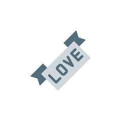 Poster - Love, label, tattoo icon. Simple color vector elements of tattooing icons for ui and ux, website or mobile application