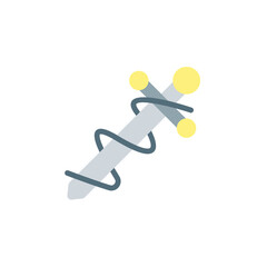 Poster - Sword, rope, tattoo icon. Simple color vector elements of tattooing icons for ui and ux, website or mobile application