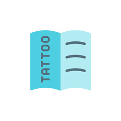 Poster - Catalogue, tattoo icon. Simple color vector elements of tattooing icons for ui and ux, website or mobile application
