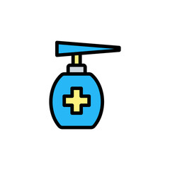 Poster - Disinfection, tattoo icon. Simple color with outline vector elements of tattooing icons for ui and ux, website or mobile application