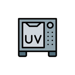 Poster - Device, tattoo icon. Simple color with outline vector elements of tattooing icons for ui and ux, website or mobile application