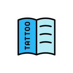Poster - Catalogue, tattoo icon. Simple color with outline vector elements of tattooing icons for ui and ux, website or mobile application