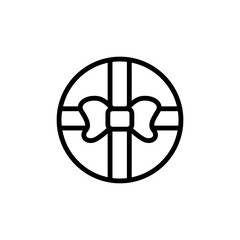 Poster - Gift, box, present icon. Simple line, outline vector elements of present icons for ui and ux, website or mobile application