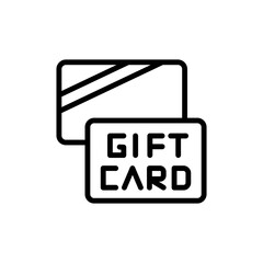 Poster - Gift card, present icon. Simple line, outline vector elements of present icons for ui and ux, website or mobile application