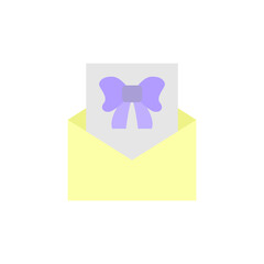 Poster - Present, ribbon, mail icon. Simple color vector elements of present icons for ui and ux, website or mobile application