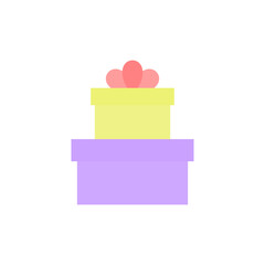 Poster - Gift, box, present icon. Simple color vector elements of present icons for ui and ux, website or mobile application