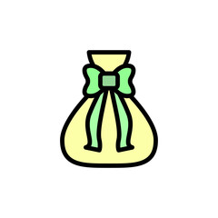 Poster - Gift, bag, present icon. Simple color with outline vector elements of present icons for ui and ux, website or mobile application