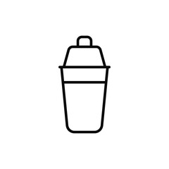 Poster - Shaker, restaurant icon. Simple line, outline vector elements of public catering icons for ui and ux, website or mobile application