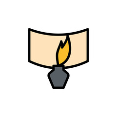 Poster - Paper, writing, feather icon. Simple color with outline vector elements of cultural activities icons for ui and ux, website or mobile application