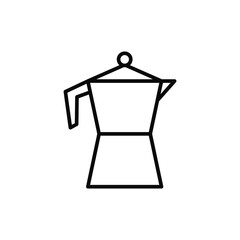 Poster - Coffee, jug icon. Simple line, outline vector elements of public catering icons for ui and ux, website or mobile application